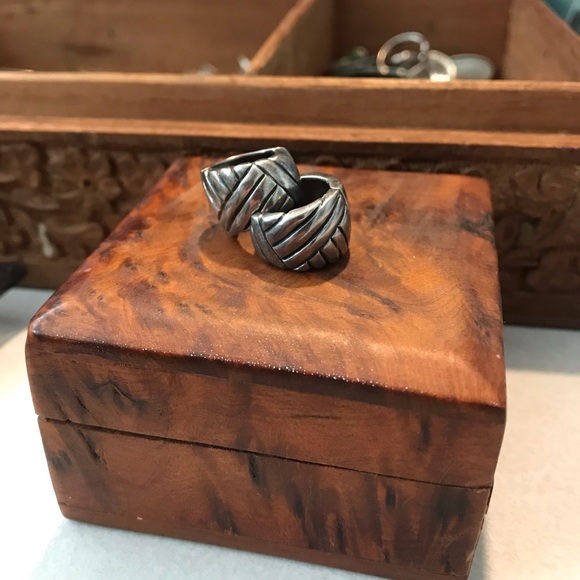 Jewelry - 925 Vintage Huggie Earrings